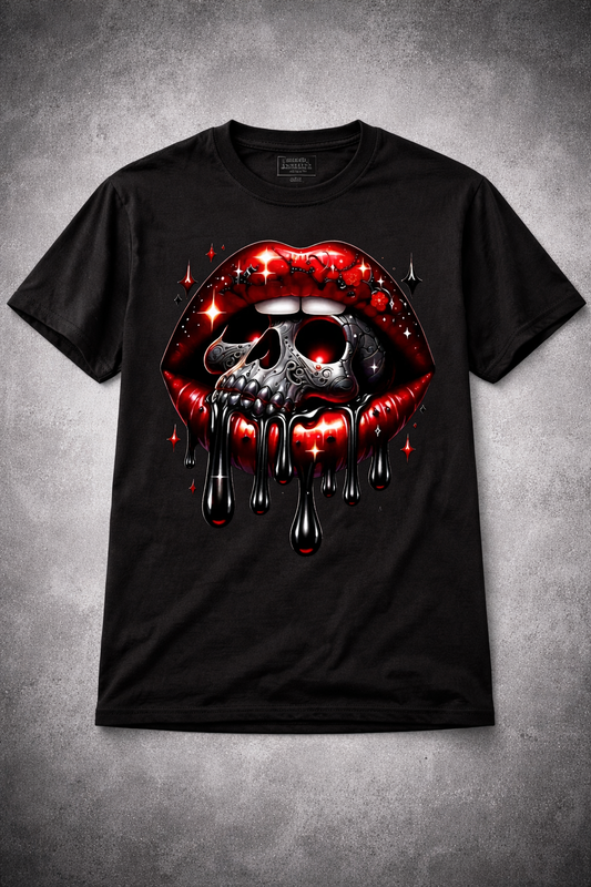 Skull Lips Graphic T-Shirt  Premium Streetwear Tee